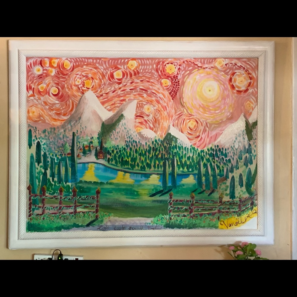 Light Bright Starry Night By Vanoel